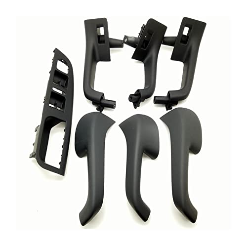 VNRQJLSN Für VW Für Golf 5 GTi MK5 Für Jetta MK5 1999-2012 Schwarz Farbset Autoinnentürgriff Griffabdeckung (7pcs) von VNRQJLSN