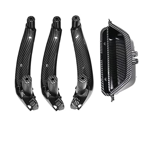 VNRQJLSN Für X3 X4 F25 F26 2010 2011 2012 2013 2014 2015 2016 RHD & LHD Auto Links Vorne Innentürgriff Panel Griff Pull Trim Cover (RHD 4PCS SET Carbon) von VNRQJLSN