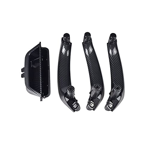 VNRQJLSN Für X3 X4 F25 F26 2010-2017 LHD Hauptfahrer Türinnengriff Zugverkleidung Auto Auto Innenraum Türverkleidung Abdeckung Ersetzen (CF-4Pcs) von VNRQJLSN