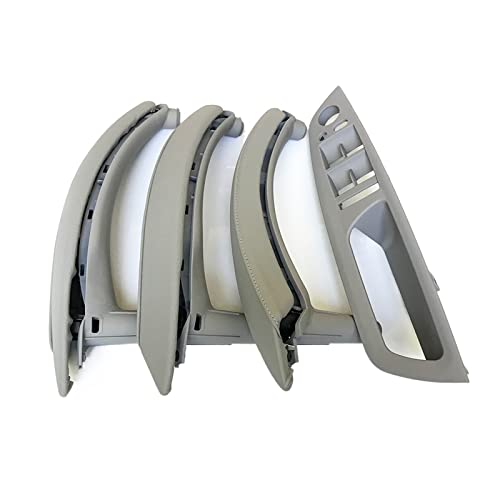 VNRQJLSN Für X5 X6 E70 E71 E72 2007-2013 RHD Rechtslenker Innentür Armlehne Lederzuggriff Komplettset (RHD Gray 7pcs) von VNRQJLSN