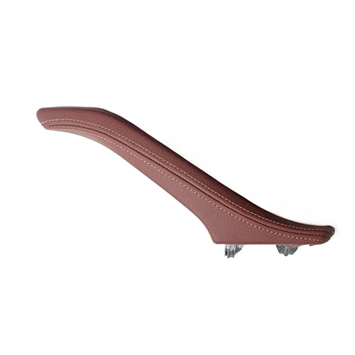 VNRQJLSN Leder-Zuggriff Die Beifahrertür Links Rechts Für 5er F10 F11 F18 520i 523i 525i 528i 535i (RIGHT RED BROWN) von VNRQJLSN