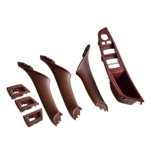 VNRQJLSN Rechtslenker Für 5er F10 F11 2009-2013 F10 LCI F11 LCI 2012-2017 Autoinnentürgriff Innentürverkleidung Zugverkleidung (Wine Red) von VNRQJLSN