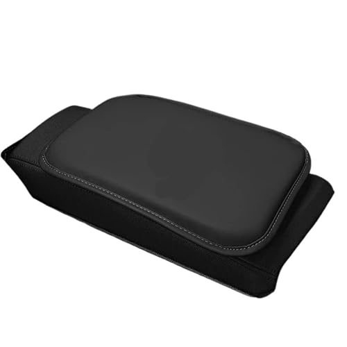 VNSMM Auto Armlehnenbox Autositz Armlehnen Auto Universal Armlehne Abdeckung Leder Auto Armlehne Box Pad Fit Für Hyundai Accent Aslan Avante HB20 I20 I30 I40 Ix20(Black no Bag) von VNSMM