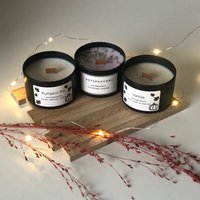 Duftkerze Aus Rapswachs Mit Holzdocht 90G | Herbst Herbstkerze Pumpkin Pie Spice Kürbis Vanille Lavendel Weihnachten Geschenk Geburtstag von VNcandleshomedecor