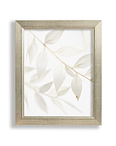 VO design Ida Bilderrahmen 34x50 cm zum Aufhängen/Maßanfertigung möglich/Posterrahmen aus MDF Holzwerkstoff in Metallglanz Dekor mit Antireflex Acrylglas/Puzzle Rahmen von VO design