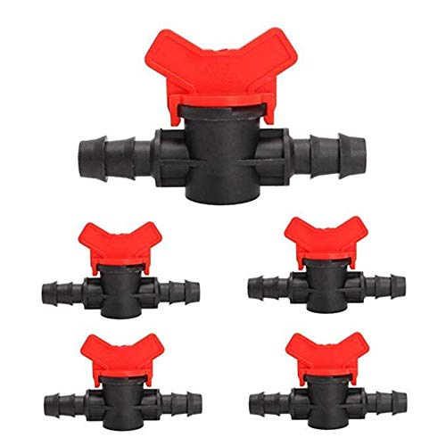 VOANZO 10 Stück 1/2 Zoll Tropfbewässerungsschalter Ventil für 16 mm Bewässerungsschlauchverbinder, Widerhakenventil für den Außenbereich und Garten VOANZO 10 Stück 1/2 Zoll Tropfbewässerungsschalter Ventil für 16 mm Bewässerungsschlauchverbinder, Widerhakenventil für den Außenbereich und Garten von VOANZO