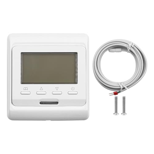 VOANZO 16A Fußbodenheizungsthermostat Digitale manuelle raumprogrammierbare Thermostate Elektrischer Fußbodenheizungsregler mit 3 m Sondensensor von VOANZO