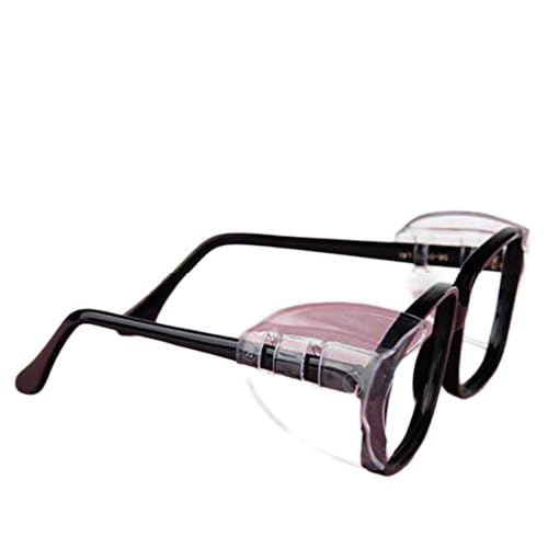 VOANZO 2 Paar Schutzbrillen Seitenschutz Augenschutzbrillen Seitenschutz Flexibler Clip für kleine bis mittlere Brillen von VOANZO