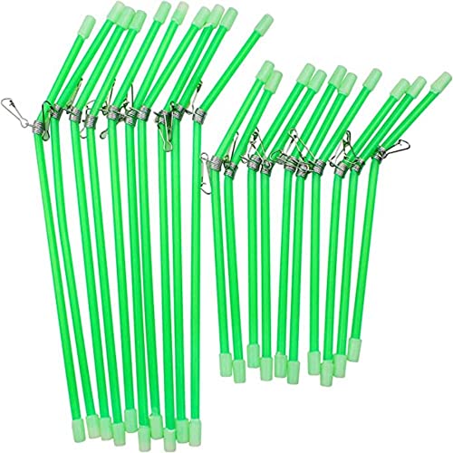 VOANZO 20 STÜCKE Angeln Anti Tangle Boom Curved Spring Style Angelzubehör zum Karpfenangeln - 150 & 220 mm von VOANZO