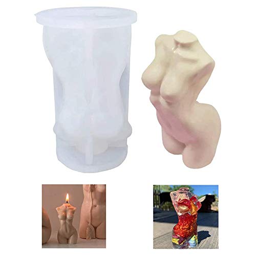 VOANZO 3D Modell Körperharzformen Female Torso Silikon Kerzenseife Herstellung Form Epoxy Gussformen Kristall Schmuckform für handgemachte Geschenk Ton Handwerk Dekoration von VOANZO