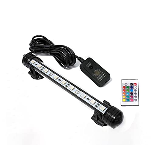 VOANZO Aquarium Light Fish Tank Led Light mit Fernbedienung 16 Farben 4 Modi für Mini Aquarium Fish Tank-18cm von VOANZO