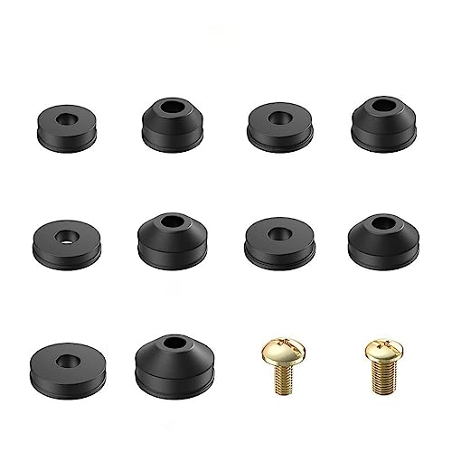VOANZO58 PCS Wasserhahn-Unterlegscheiben-Sortiment flache und abgeschrägte Unterlegscheiben-Kit Sanitär-Gummi-Ersatz für Badezimmer-Küchenspüle-Unterlegscheiben-Ersatz von VOANZO