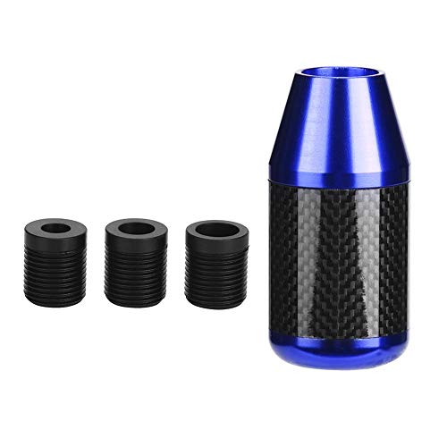 VOBOR Auto-Schaltknauf Universal Carbon-Schaltknauf Auto-Modifikationszubehör(Blau) von VOBOR
