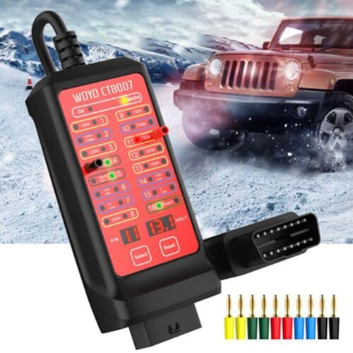 VOBOR CAN Bus Tester,OBD2 16 polige Breakout Box für Diagnosegerät Kommunikationserkennung CTB007 CAN Testbox von VOBOR
