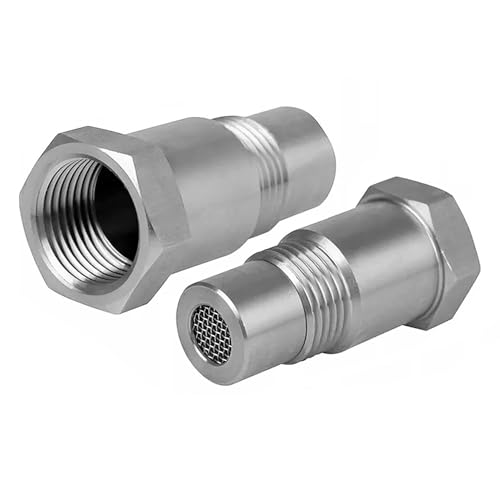VOBOR Lambdasonde Adapter M18*1,5, 2 Stück Lambda Eliminator 45mm O2 Sauerstoffsensor Extender, Auspuffanlage Lambdasonde Eliminator für Auto, LKW von VOBOR