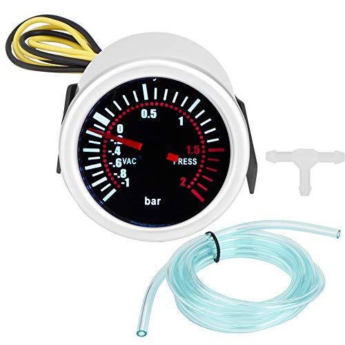 VOBOR Turbo Ladedruckanzeige, 52mm Turbo Boost Gauge Bar,Universal 12V LED Digital Front Turbo Ladedruckanzeige Meter Kit von VOBOR