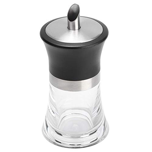 VOBOR Zuckerstreuer Aus Glas,Glass Sugar Shaker Und 304 Edelstahl Barista Zuckerstreuer,Zuckerdose Für Küchenutensilien Zubehör,Ideal Für Weißer Zucker, Kakao Oder Auch Als Gewürzstreuer(100 Ml) von VOBOR