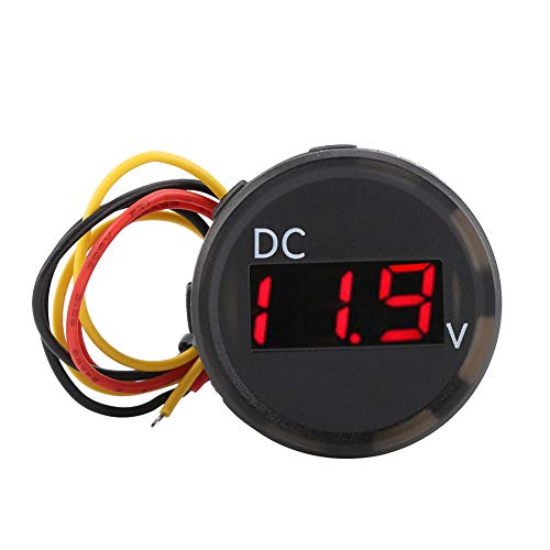 Vobor DC 0-100V Digitaler Spannungsmesser Voltmeter LED-Panel Wasserdichtes Display für Automotorräder von VOBOR
