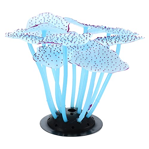 VOCOSTE Aquarium Pflanzen Künstlich Wasserpflanzen Plastik Kunstpflanzen Korallen Dekoration Ornament Sicher Blau von VOCOSTE