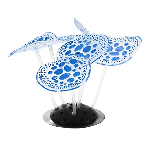 VOCOSTE Aquarium Simulation Koralle Silikon 2.36"x3.15" Blau von VOCOSTE