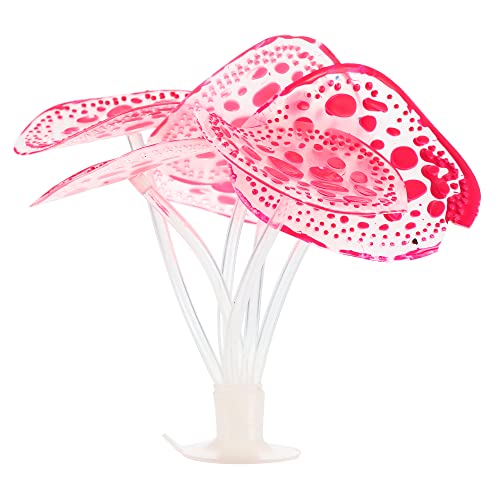 VOCOSTE Silikon Glühende Aquarium Simulation Koralle mit Saugnapf Rosa von VOCOSTE