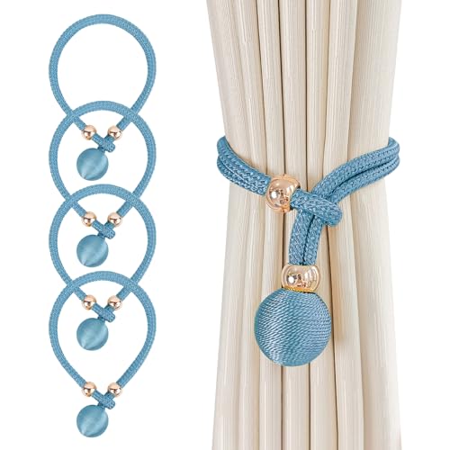 Vorhang Raffhalter - Baumwollvorhänge mit Seilrahmen sind perfekt für Gardinenrahmen! Ausgestattet mit einem Zugrahmen. Die Vorhangwandhalterung Wand und Vorhang Krawatte bieten Stil (Kong LAN) von VOGGV