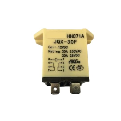 1PCS NNC/HHC71A Relay JQX-30F 2Z 30A/250VAC 30A/28VDC 8PIN DC12V DC24V AC220V 2NO 2NC Silver Power relay VOGGWBMQ(DC12V) von VOGGWBMQ