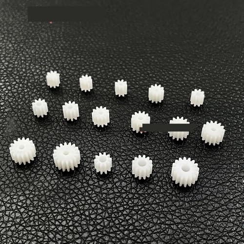 VOGGWBMQ 10pcs/Lot 0.5M Gear 8T-0.8MM Teeth Toy RC Model Car Hole Fit Shaft Pinion Gear (10T-2.5mm) von VOGGWBMQ