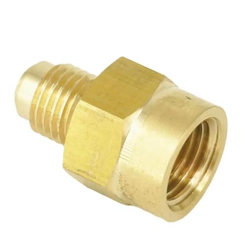 VOGGWBMQ SAE Male 7/16"-20 UNF Fit Tube OD 1/4" - 1/4" NPT Female Brass SAE 45 Degree Pipe Fitting Connectors 1000 PSI von VOGGWBMQ