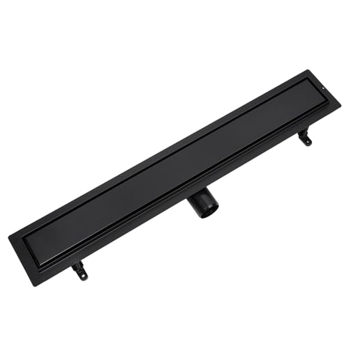 VOGI Duschrinne Schwarz Edelstahl Komplettset DUO Befliesbare Abdeckung oder Schwarzen Rost Haarsieb Rinne mit Siphon Montagefüße Inklusive mit Dichtmanschette Doppelkammer Bodenablauf Länge 80 cm VOGI Duschrinne Schwarz Edelstahl Komplettset DUO Befliesbare Abdeckung oder Schwarzen Rost Haarsieb Rinne mit Siphon Montagefüße Inklusive mit Dichtmanschette Doppelkammer Bodenablauf Länge 80 cm von VOGI