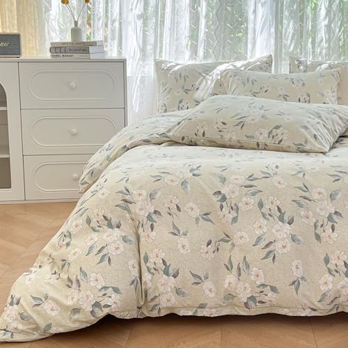 VOGIAY Bettwäsche 135x200 4teilig Bettwäsche Sets - Bettbezug 135 x 200 cm 2er Set mit 2 Kissenbezüge 80x80cm mit Reißverschluss, ÖKO-TEX Wendebettwäsche Bedding Blumen Muster VOGIAY Bettwäsche 135x200 4teilig Bettwäsche Sets - Bettbezug 135 x 200 cm 2er Set mit 2 Kissenbezüge 80x80cm mit Reißverschluss, ÖKO-TEX Wendebettwäsche Bedding Blumen Muster von VOGIAY