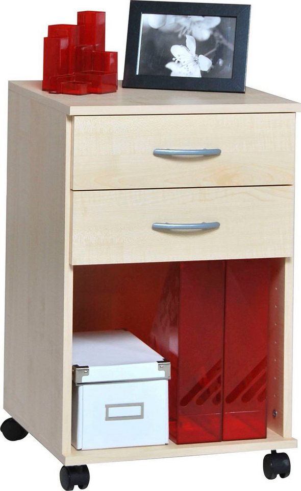 VOGL Möbelfabrik Rollcontainer Barrie, Bürocontainer, (1 St), verschiedene Ausführungen, mit Schubladen, Höhe 67 cm, Made in Germany von VOGL Möbelfabrik