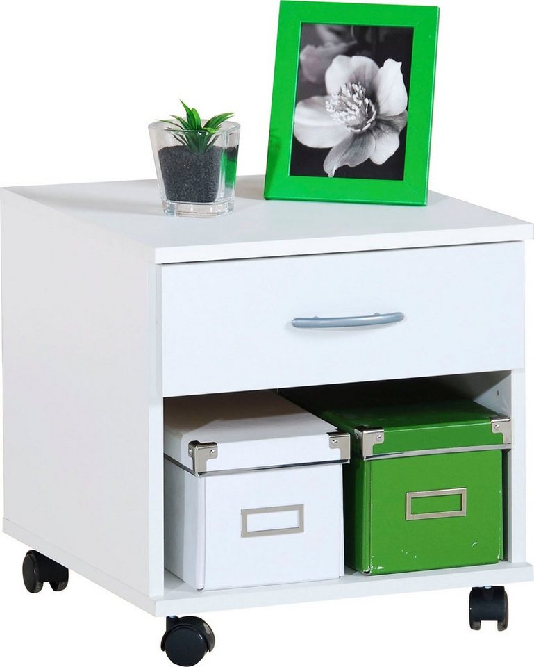 VOGL Möbelfabrik Rollcontainer Barrie, Bürocontainer, Nachtschrank, (1 St), Ausführungen mit/ohne Schubladen, Höhe 41 cm, Made in Germany von VOGL Möbelfabrik