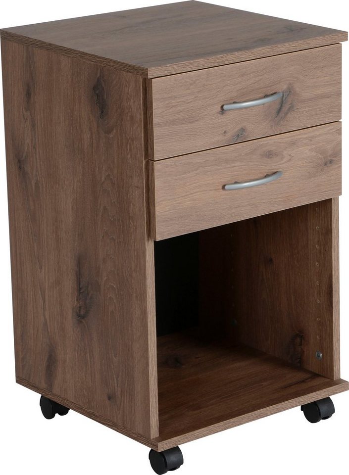 VOGL Möbelfabrik Rollcontainer Barrie, Bürocontainer, (1 St), verschiedene Ausführungen, mit Schubladen, Höhe 67 cm, Made in Germany von VOGL Möbelfabrik