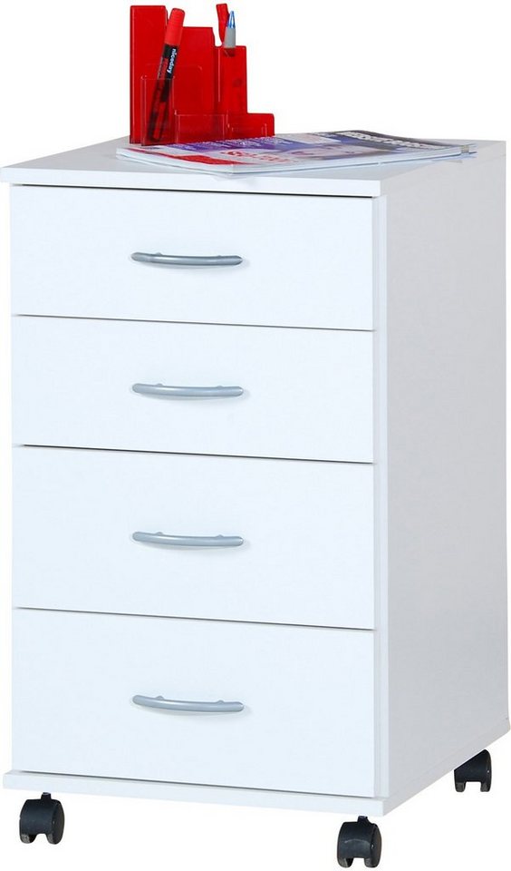 VOGL Möbelfabrik Rollcontainer Barrie, Bürocontainer, (1 St), verschiedene Ausführungen, mit Schubladen, Höhe 67 cm, Made in Germany von VOGL Möbelfabrik