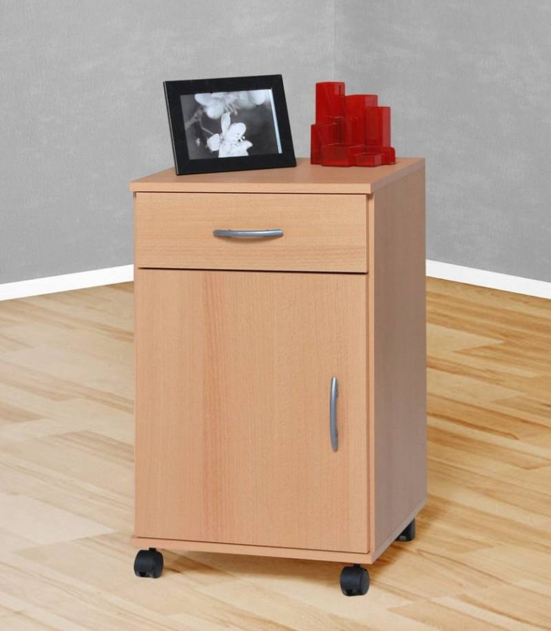 VOGL Möbelfabrik Rollcontainer Barrie, Bürocontainer, (1 St), verschiedene Ausführungen, mit Schubladen, Höhe 67 cm, Made in Germany von VOGL Möbelfabrik