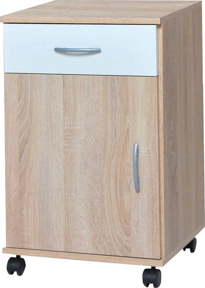 VOGL Möbelfabrik Rollcontainer Barrie, Bürocontainer, (1 St), verschiedene Ausführungen, mit Schubladen, Höhe 67 cm, Made in Germany von VOGL Möbelfabrik
