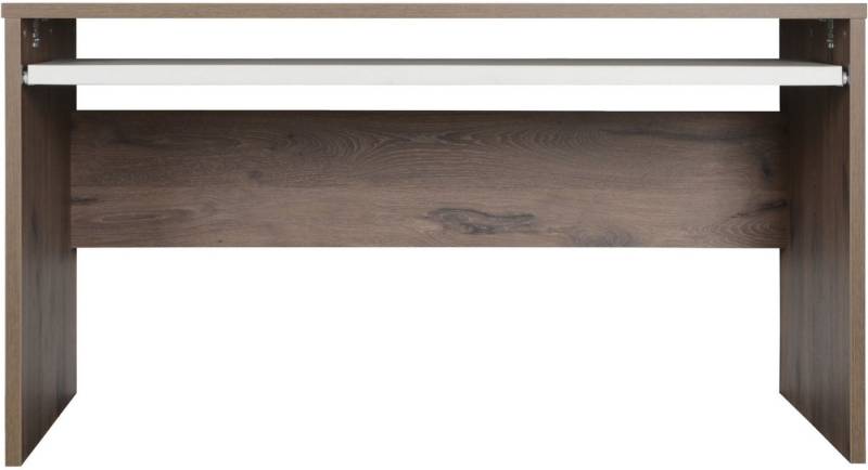 VOGL Möbelfabrik Schreibtisch Barrie mit 2-farbigem Tastaturauszug, in 2 Breiten, 2,5 cm Tischplattenstärke, Made in Germany von VOGL Möbelfabrik