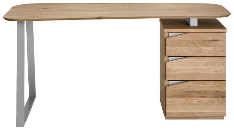 VOGL Möbelfabrik Schreibtisch Erik, mit Schweizer Kante, teilmassiv, Breite 150 cm, Made in Germany von VOGL Möbelfabrik