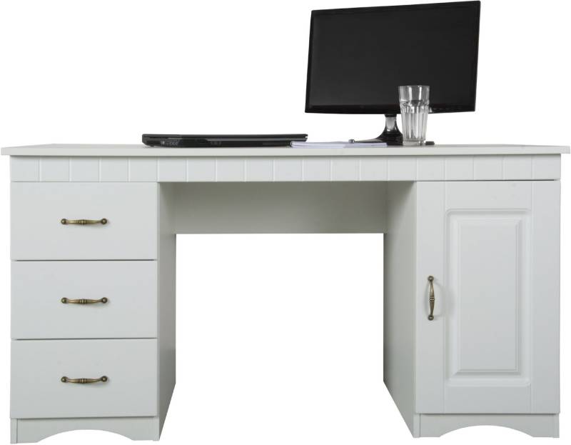 VOGL Möbelfabrik Schreibtisch Hans im Landhaus-Stil, wahlweise mit Schubladen oder Tür, Breite 137 cm, Made in Germany VOGL Möbelfabrik Schreibtisch Hans im Landhaus-Stil, wahlweise mit Schubladen oder Tür, Breite 137 cm, Made in Germany von VOGL Möbelfabrik