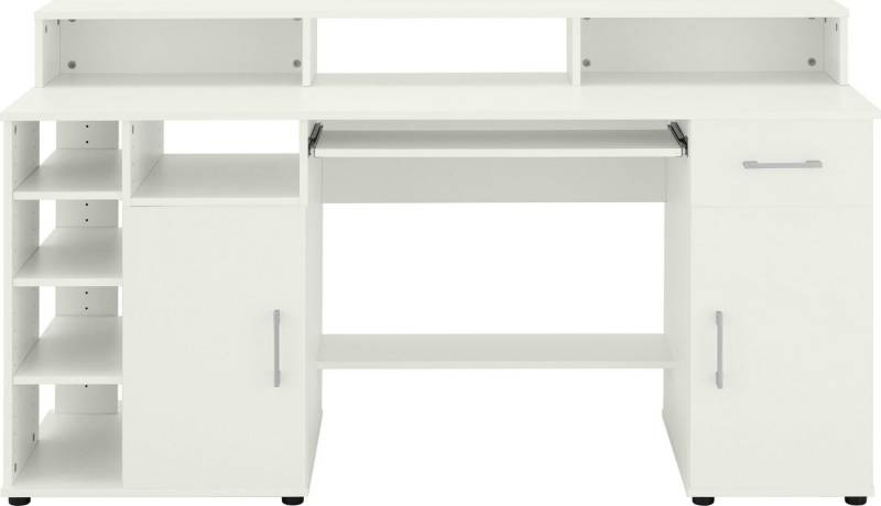 VOGL Möbelfabrik Schreibtisch Timra mit Monitoraufsatz, Tastaturauszug & Towerfach, Breite 154 oder 178 cm, Made in Germany von VOGL Möbelfabrik