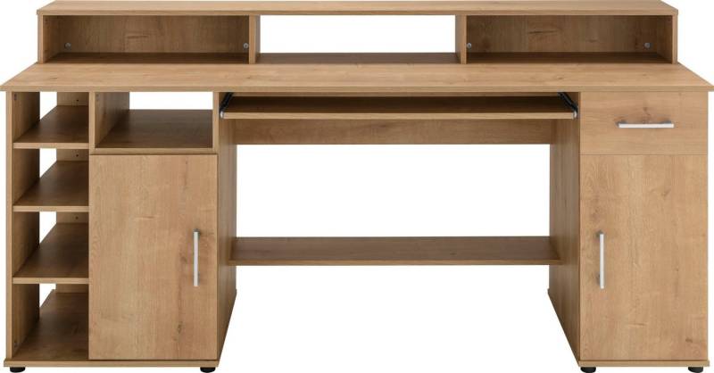 VOGL Möbelfabrik Schreibtisch Timra mit Monitoraufsatz, Tastaturauszug & Towerfach, Breite 154 oder 178 cm, Made in Germany von VOGL Möbelfabrik