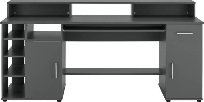 VOGL Möbelfabrik Schreibtisch Timra mit Monitoraufsatz, Tastaturauszug & Towerfach, Breite 154 oder 178 cm, Made in Germany von VOGL Möbelfabrik