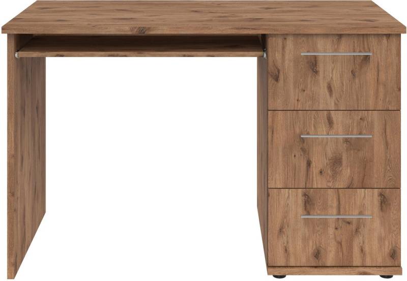 VOGL Möbelfabrik Schreibtisch Tobi, optional mit Tastaturauszug, mit 3 Schubkästen, Breite 115 cm, Made in Germany von VOGL Möbelfabrik