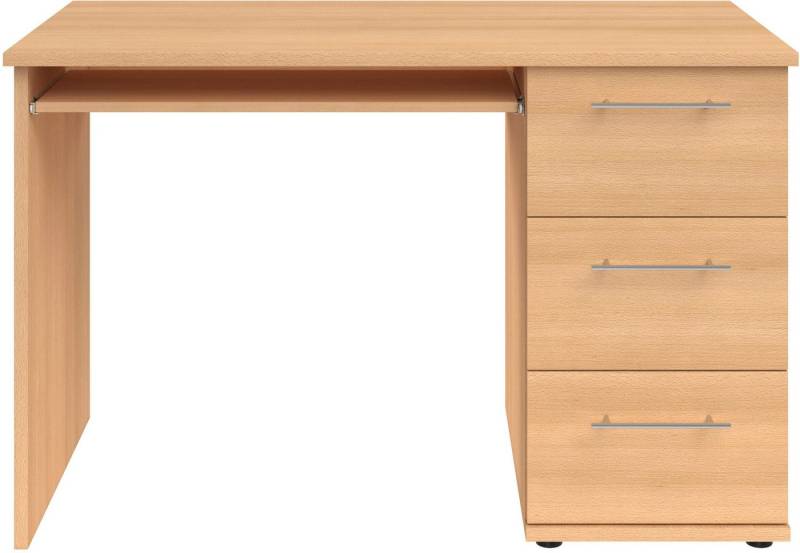 VOGL Möbelfabrik Schreibtisch Tobi, optional mit Tastaturauszug, mit 3 Schubkästen, Breite 115 cm, Made in Germany von VOGL Möbelfabrik