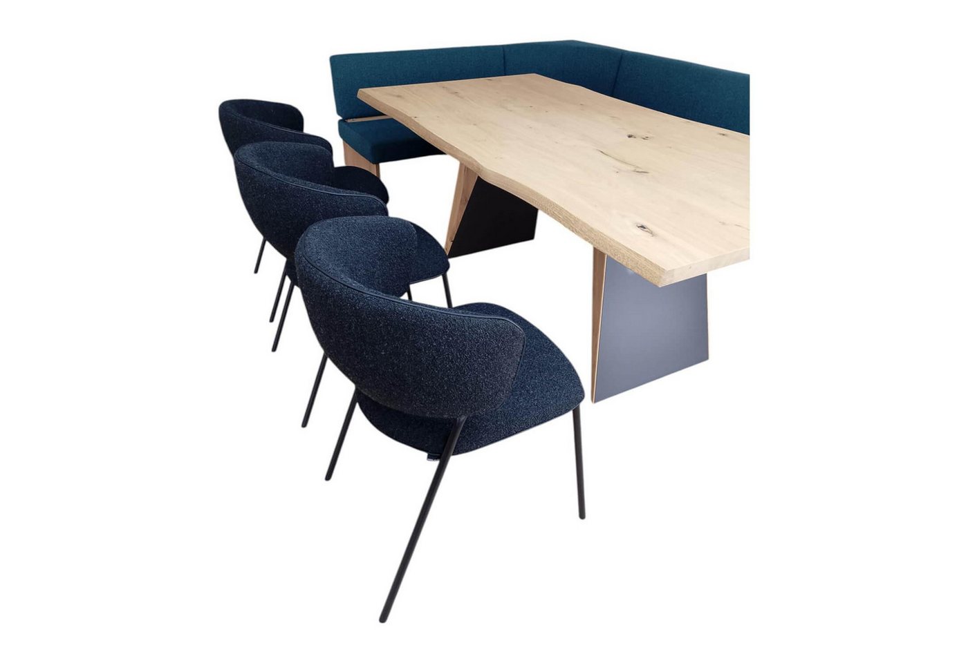 VOGLAUER Essgruppe Essgruppe Vtektura Living Tisch Wildeiche Rustiko Schwarz VOGLAUER Essgruppe Essgruppe Vtektura Living Tisch Wildeiche Rustiko Schwarz von VOGLAUER