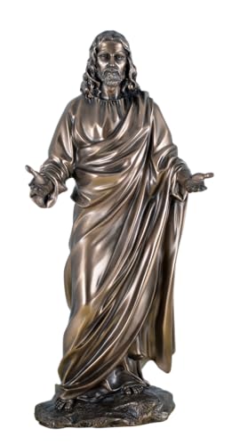 Bronzierter Jesus, Der Prediger, von Hand bronziert, aus Kunststein, by Veronese 708-3870 von VOGLER Joh. Vogler GmbH