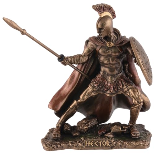 Griechischer Held Hektor, Trojanischer Prinz, Miniatur, Kunststein, von Hand mit Bronzfarbe coloriert, by Veronese von VOGLER Joh. Vogler GmbH