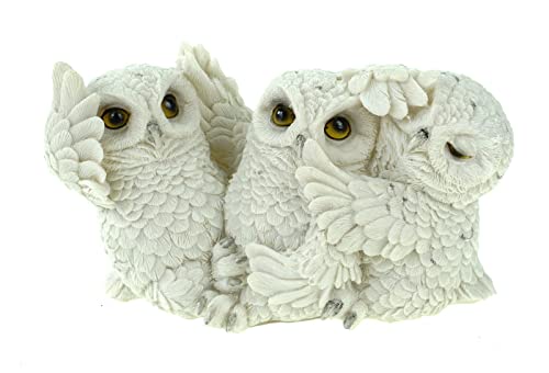 VOGLER Joh. Vogler GmbH 3er Set Schneeeulen Nichts.hören Nichts sehen Nichts Sagen Uhu Eule Vogel von VOGLER Joh. Vogler GmbH
