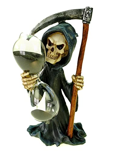 VOGLER Joh. Vogler GmbH Grim Reaper mit Sanduhr 21 cm Gothic Figur Totenschädel Totenkopf Zeitmesser von VOGLER Joh. Vogler GmbH